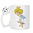 Кружка с футбольным мячиком