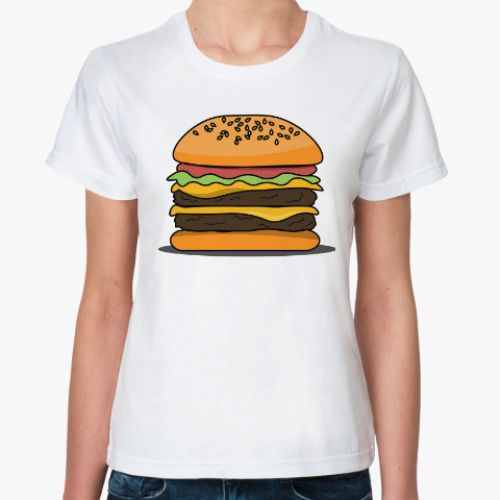 Классическая футболка Только гамбургер