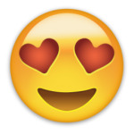Emoji Смайл: Влюбленный