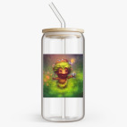 Банка с бамбуковой крышкой