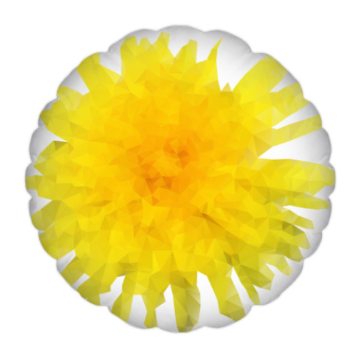 Подушка с принтом Одуванчик