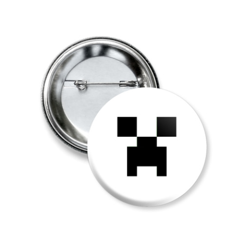 Значок 37мм с принтом Creeper