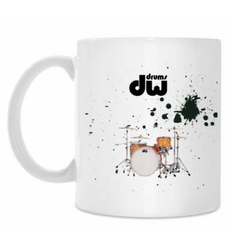 Кружка с принтом Drums