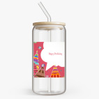 Банка с бамбуковой крышкой