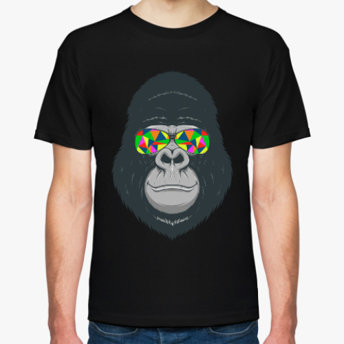 Футболка с принтом Обезьяна в очках