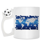 Кружка с футбольным мячиком