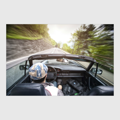 Постер с принтом Путешествие на Porsche 911 в Швейцарии