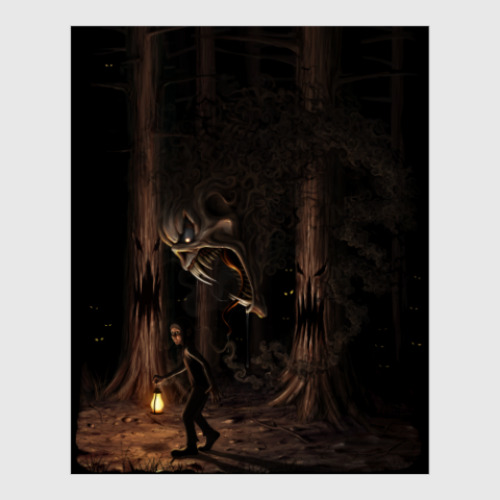 Постер Ночная тварь из леса