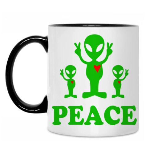 Кружка с принтом 'Зеленый мир'