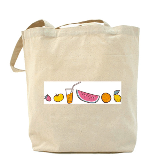 Сумка шоппер Фрукты-ягоды