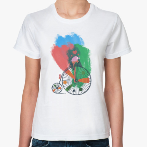 Классическая футболка Розовый слон