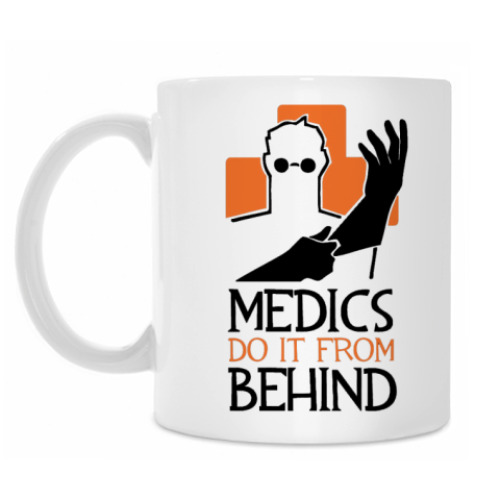Кружка с принтом Medic TF2