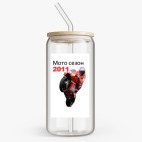 Банка с бамбуковой крышкой