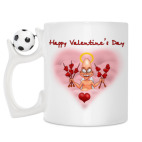 Кружка с футбольным мячиком