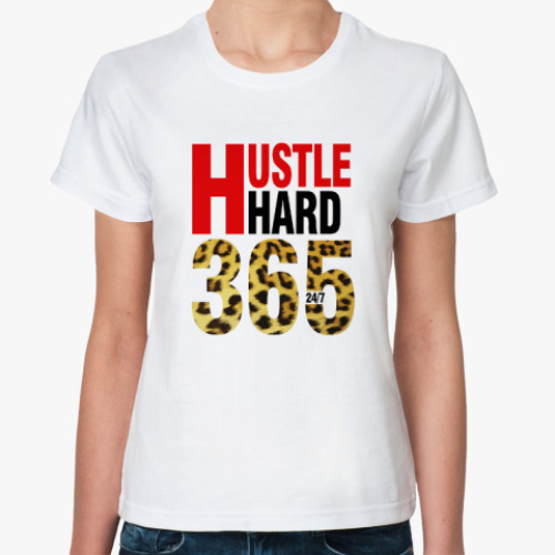 Классическая футболка Hustle HARD 365