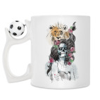 Кружка с футбольным мячиком