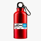 Металлическая бутылка 400 мл UV-DTF