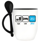 Кружка с ложкой