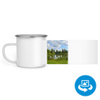 Кружка металлическая белая (круговая запечатка)