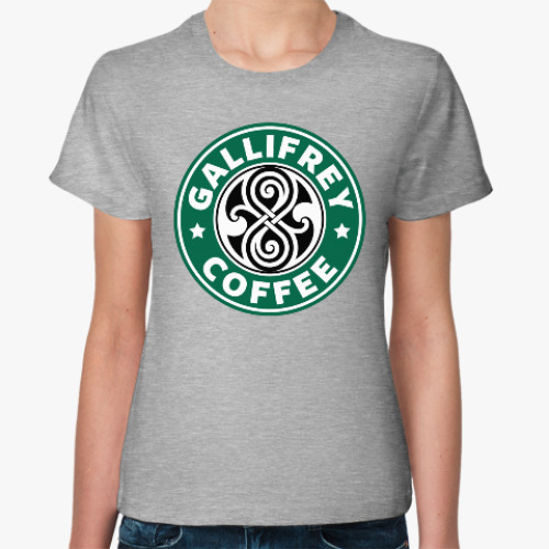Женская футболка Gallifrey Coffe