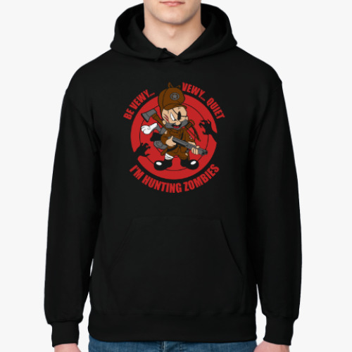 Толстовка худи Be quiet . I'm hunting zombies