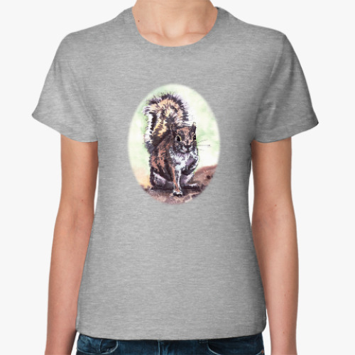 Женская футболка с принтом Белочка