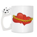 Кружка с футбольным мячиком