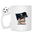 Кружка с футбольным мячиком
