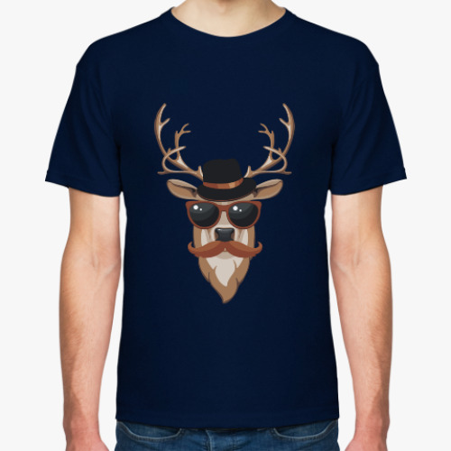 Футболка с принтом Хипстер Зверь