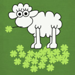Овца с клевером