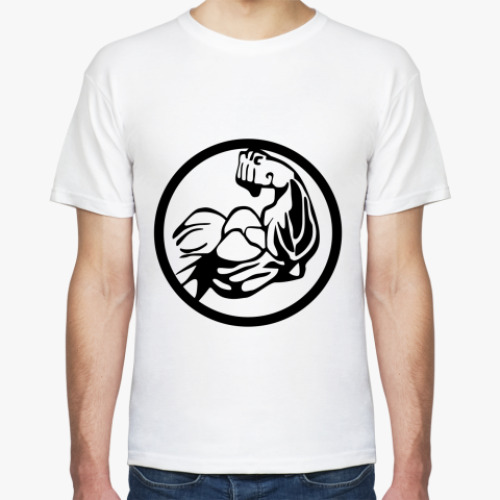 Футболка с принтом Muscle