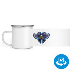 Кружка металлическая белая (круговая запечатка)