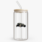 Банка с бамбуковой крышкой