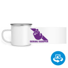 Кружка металлическая белая (круговая запечатка)