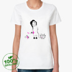 Женская футболка органик