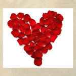 Сердце из лепестков