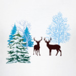 Зимние олени