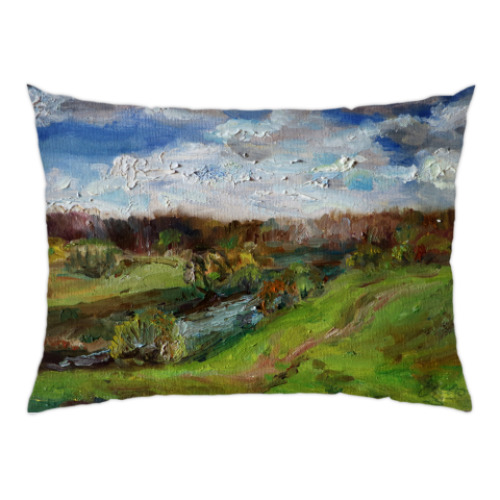 Подушка с принтом 'Зелень'