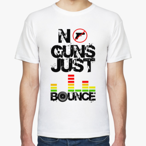 Футболка с принтом No Guns Just Bounce