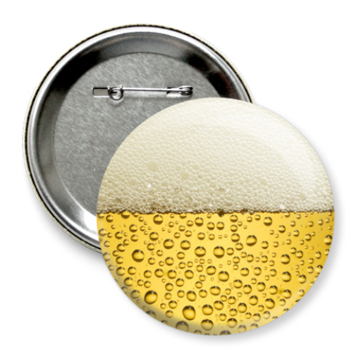Значок 75мм с принтом  Пиво