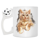 Кружка с футбольным мячиком