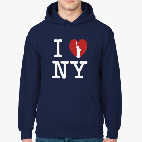 Толстовка худи I love NY