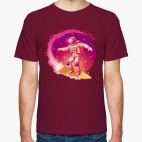 Космонавт серфер на волне