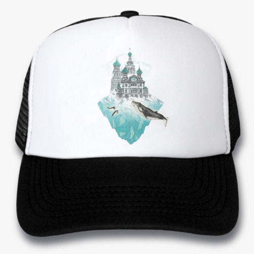 Кепка-тракер с принтом Зимний Санкт-Петербург