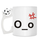 Кружка с футбольным мячиком