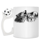 Кружка с футбольным мячиком