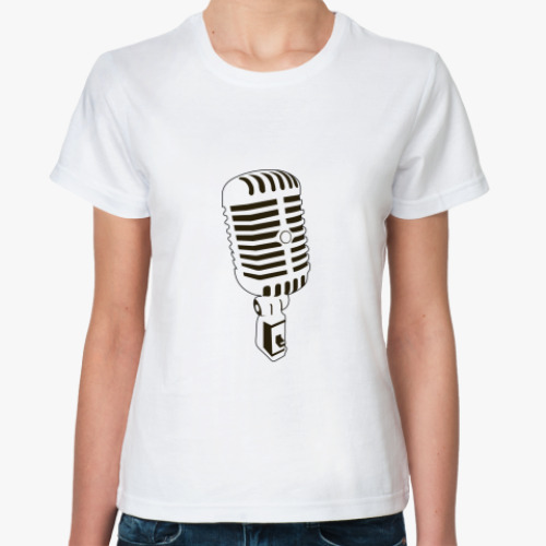 Классическая футболка Music / Microphone