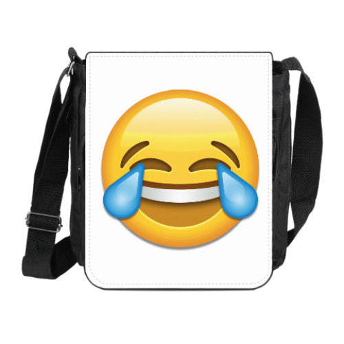 Сумка на плечо (мини-планшет) Emoji Смайл: Слезы Радости