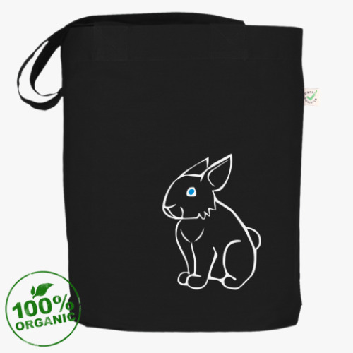 Сумка шоппер с принтом Зайка