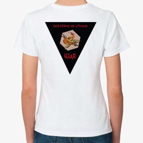 Классическая футболка с принтом  ChaosDolphi